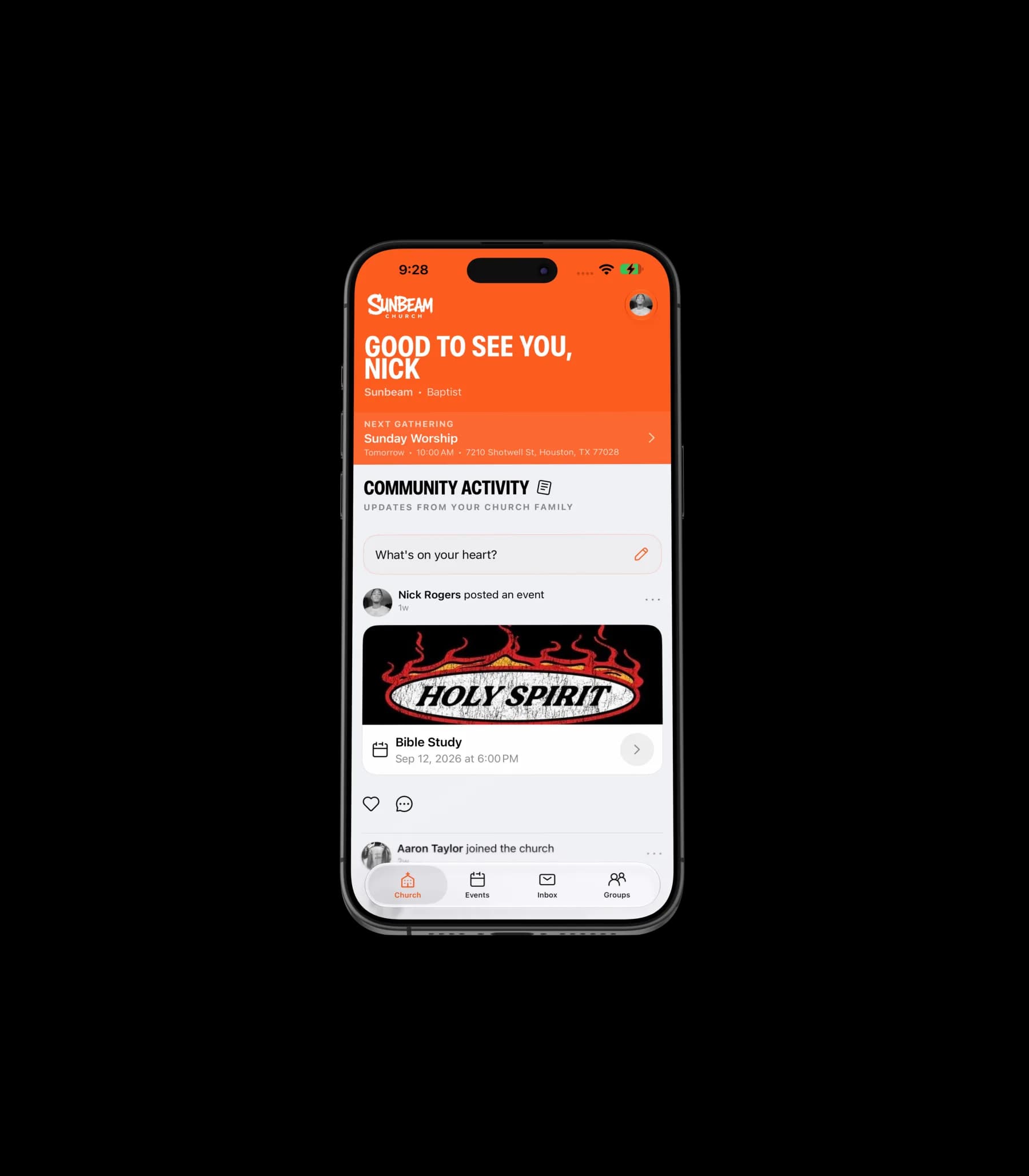 A preview of Kin on an iPhone